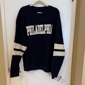 New Philadelphia Blue and White Sweater